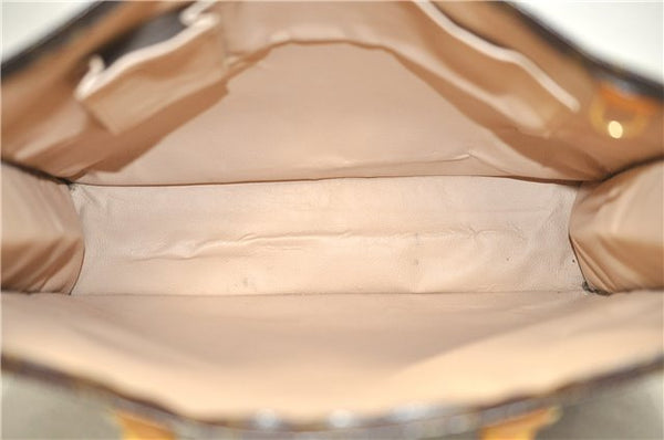 Authentic Louis Vuitton Monogram Sac Plat Hand Bag M51140 LV 9462C