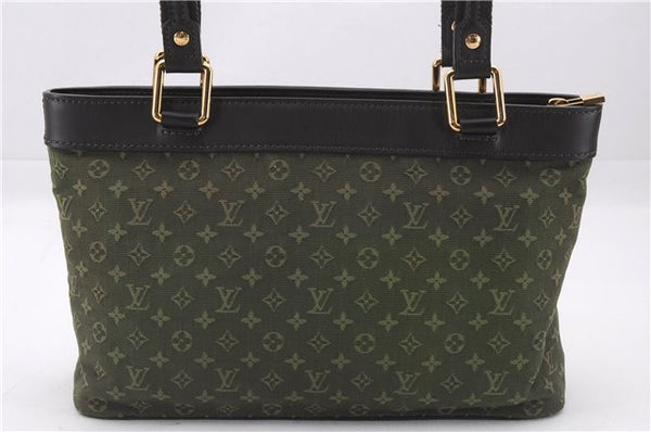 Authentic Louis Vuitton Monogram Mini Lucille PM Hand Bag Khaki M92682 LV 9462E