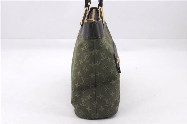 Authentic Louis Vuitton Monogram Mini Lucille PM Hand Bag Khaki M92682 LV 9462E