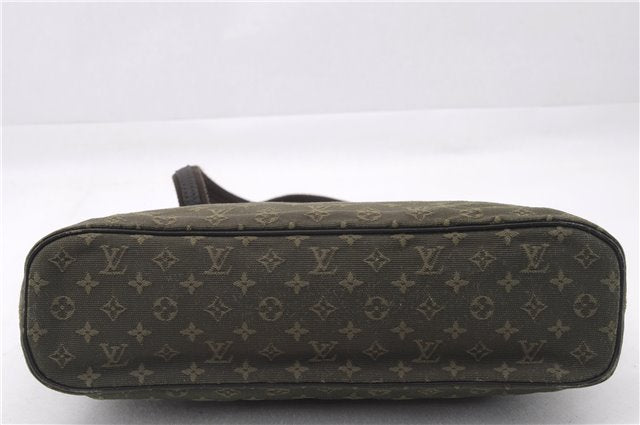 Authentic Louis Vuitton Monogram Mini Lucille PM Hand Bag Khaki M92682 LV 9462E