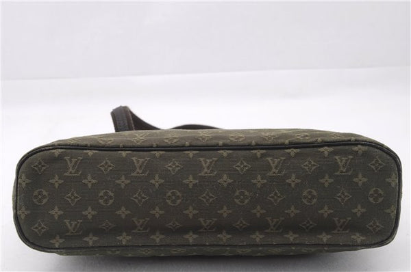 Authentic Louis Vuitton Monogram Mini Lucille PM Hand Bag Khaki M92682 LV 9462E
