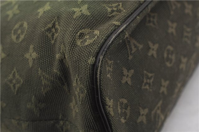 Authentic Louis Vuitton Monogram Mini Lucille PM Hand Bag Khaki M92682 LV 9462E