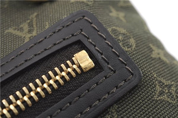 Authentic Louis Vuitton Monogram Mini Lucille PM Hand Bag Khaki M92682 LV 9462E