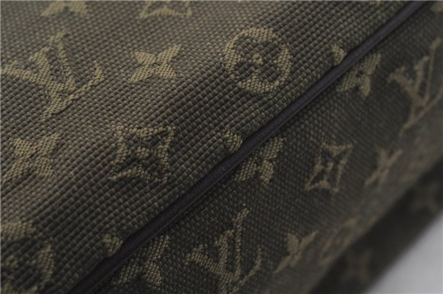 Authentic Louis Vuitton Monogram Mini Lucille PM Hand Bag Khaki M92682 LV 9462E