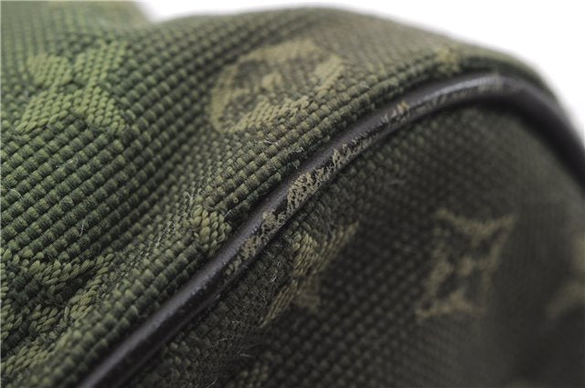 Authentic Louis Vuitton Monogram Mini Lucille PM Hand Bag Khaki M92682 LV 9462E