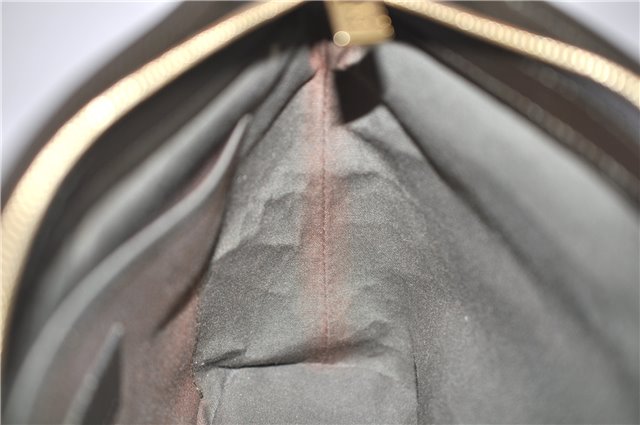 Authentic Louis Vuitton Monogram Mini Lucille PM Hand Bag Khaki M92682 LV 9462E