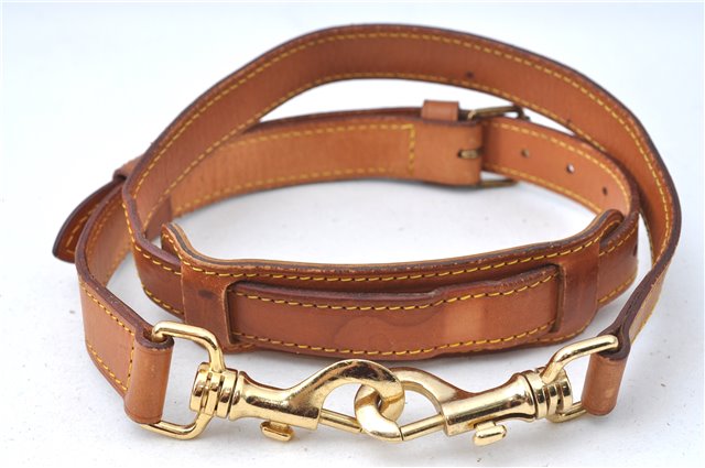 Authentic Louis Vuitton Leather Shoulder Strap Beige 36.4-43.9