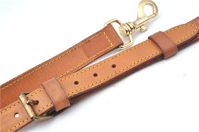 Authentic Louis Vuitton Leather Shoulder Strap Beige 36.4-43.9