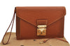 Auth Louis Vuitton Epi Pochette Sellier Dragonne Clutch Bag M52618 Brown 9463E