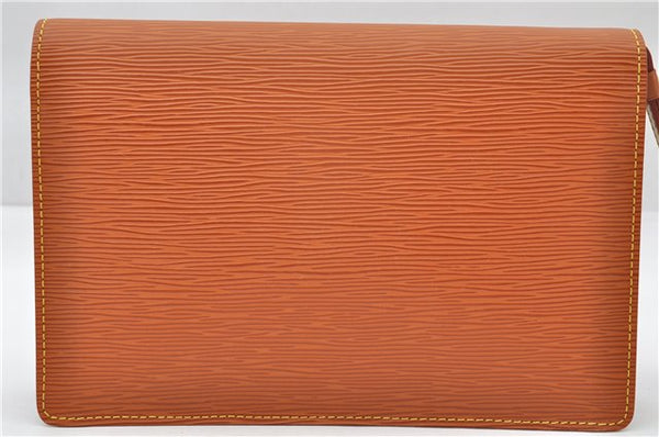 Auth Louis Vuitton Epi Pochette Sellier Dragonne Clutch Bag M52618 Brown 9463E