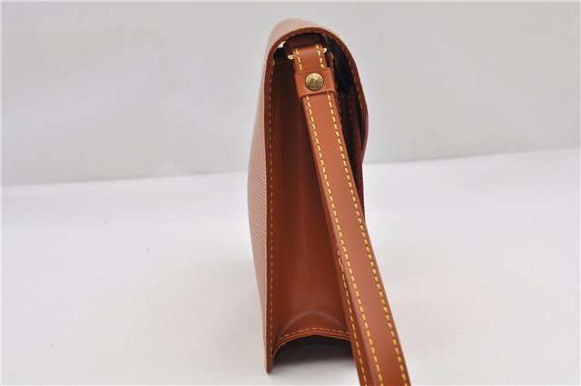 Auth Louis Vuitton Epi Pochette Sellier Dragonne Clutch Bag M52618 Brown 9463E