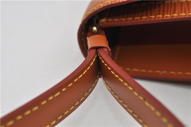 Auth Louis Vuitton Epi Pochette Sellier Dragonne Clutch Bag M52618 Brown 9463E