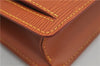 Auth Louis Vuitton Epi Pochette Sellier Dragonne Clutch Bag M52618 Brown 9463E
