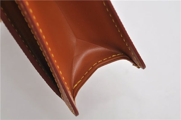 Auth Louis Vuitton Epi Pochette Sellier Dragonne Clutch Bag M52618 Brown 9463E