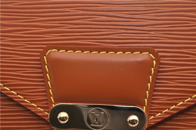 Auth Louis Vuitton Epi Pochette Sellier Dragonne Clutch Bag M52618 Brown 9463E