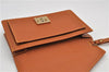Auth Louis Vuitton Epi Pochette Sellier Dragonne Clutch Bag M52618 Brown 9463E