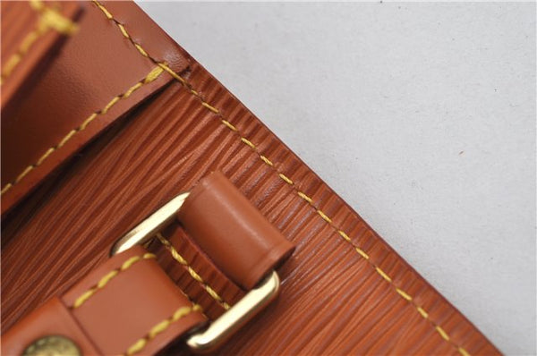 Auth Louis Vuitton Epi Pochette Sellier Dragonne Clutch Bag M52618 Brown 9463E