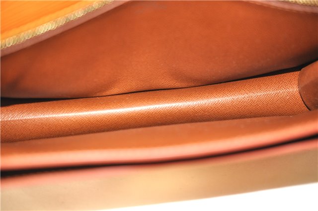 Auth Louis Vuitton Epi Pochette Sellier Dragonne Clutch Bag M52618 Brown 9463E