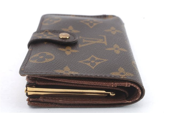 Auth Louis Vuitton Monogram Porte Monnaie Billets Viennois M61663 Wallet 9468C