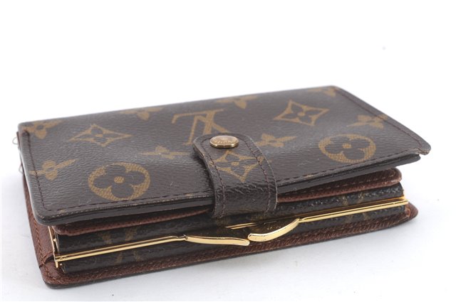 Auth Louis Vuitton Monogram Porte Monnaie Billets Viennois M61663 Wallet 9468C