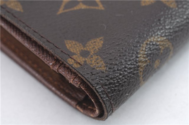 Auth Louis Vuitton Monogram Porte Monnaie Billets Viennois M61663 Wallet 9468C