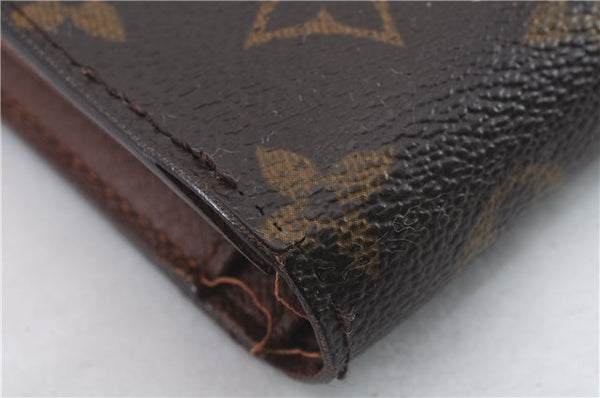 Auth Louis Vuitton Monogram Porte Monnaie Billets Viennois M61663 Wallet 9468C