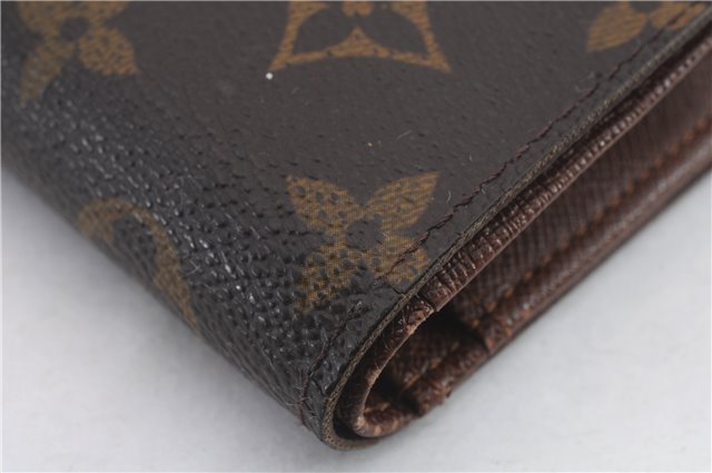 Auth Louis Vuitton Monogram Porte Monnaie Billets Viennois M61663 Wallet 9468C