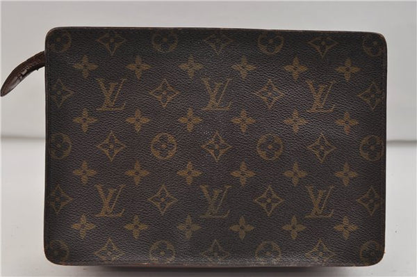 Authentic Louis Vuitton Monogram Pochette Homme Clutch Hand Bag M51795 LV 9468D
