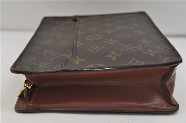 Authentic Louis Vuitton Monogram Pochette Homme Clutch Hand Bag M51795 LV 9468D