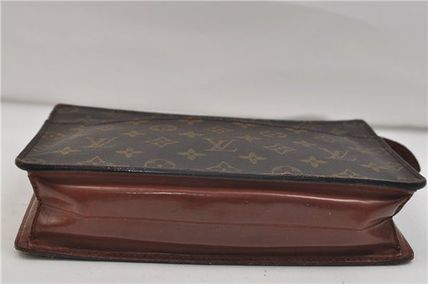 Authentic Louis Vuitton Monogram Pochette Homme Clutch Hand Bag M51795 LV 9468D