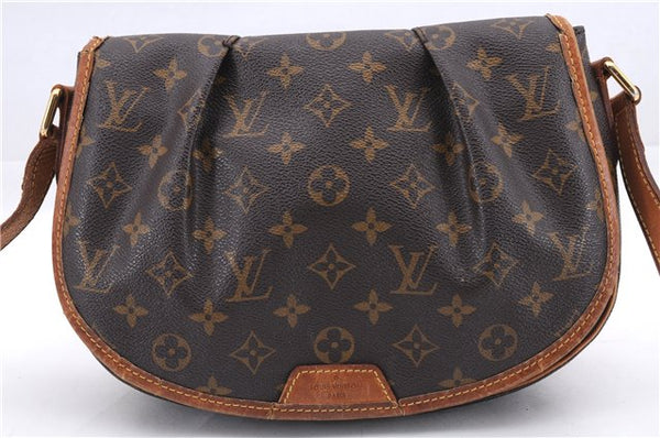 Auth Louis Vuitton Monogram Menilmontant PM Shoulder Cross Bag M40474 LV 9473D
