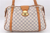 Authentic Louis Vuitton Damier Azur Stresa PM Shoulder Bag N42220 LV 9473E