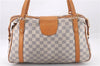Authentic Louis Vuitton Damier Azur Stresa PM Shoulder Bag N42220 LV 9473E