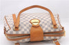 Authentic Louis Vuitton Damier Azur Stresa PM Shoulder Bag N42220 LV 9473E