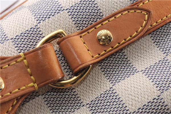 Authentic Louis Vuitton Damier Azur Stresa PM Shoulder Bag N42220 LV 9473E