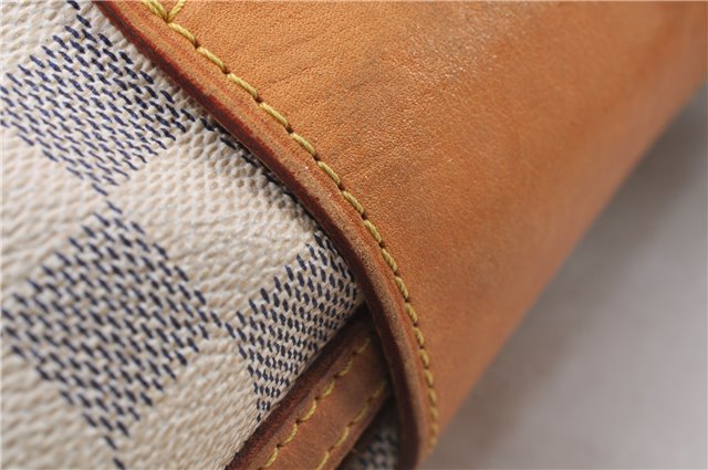 Authentic Louis Vuitton Damier Azur Stresa PM Shoulder Bag N42220 LV 9473E