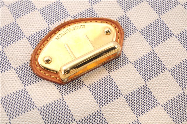 Authentic Louis Vuitton Damier Azur Stresa PM Shoulder Bag N42220 LV 9473E