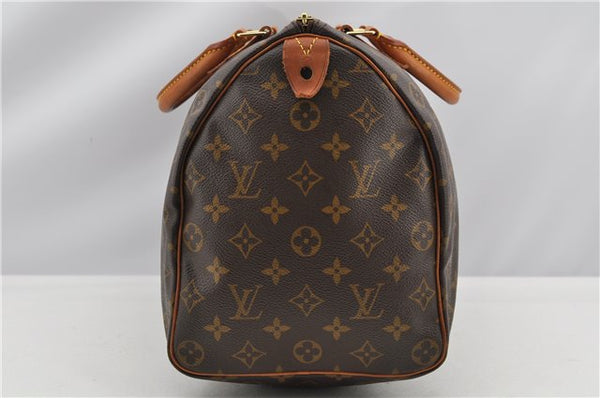 Authentic Louis Vuitton Monogram Speedy 35 Hand Boston Bag M41524 LV 9474F