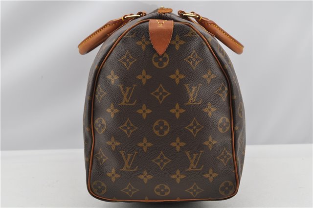 Authentic Louis Vuitton Monogram Speedy 35 Hand Boston Bag M41524 LV 9474F