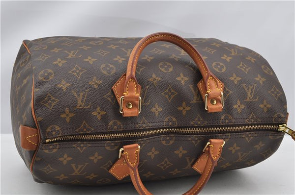 Authentic Louis Vuitton Monogram Speedy 35 Hand Boston Bag M41524 LV 9474F