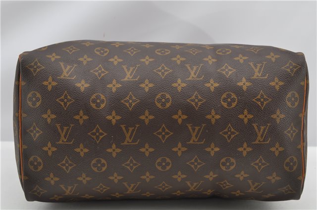 Authentic Louis Vuitton Monogram Speedy 35 Hand Boston Bag M41524 LV 9474F