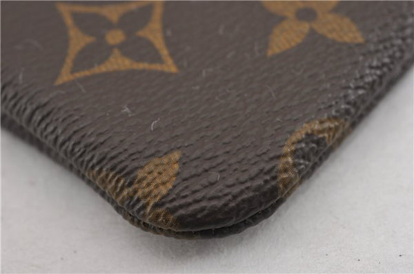 Authentic Louis Vuitton Monogram Pochette Cles Coin Purse Case M62650 LV 9476F