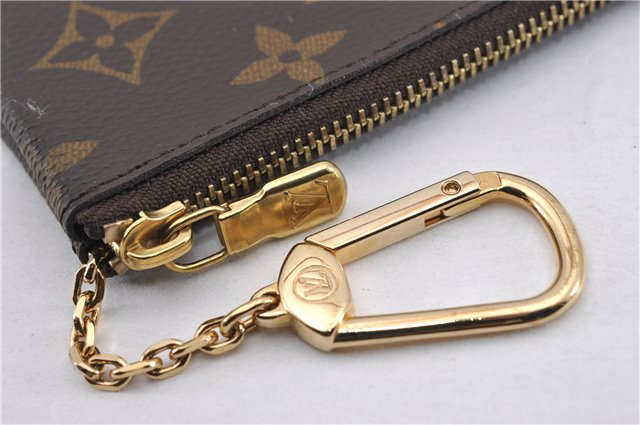 Authentic Louis Vuitton Monogram Pochette Cles Coin Purse Case M62650 LV 9476F