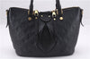 Authentic Louis Vuitton Monogram Empreinte Mazarine PM 2Way Hand Bag Black 9480E