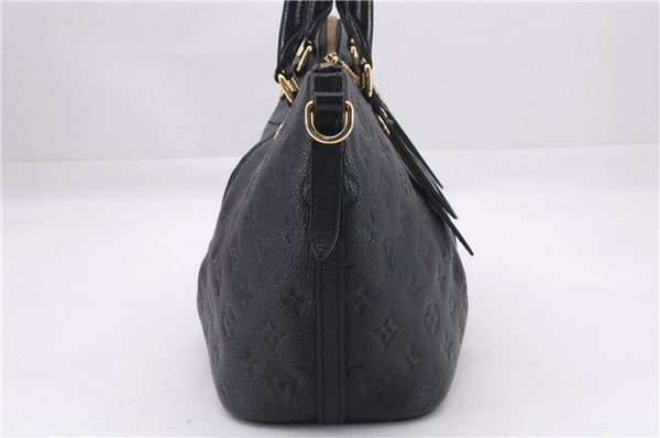 Authentic Louis Vuitton Monogram Empreinte Mazarine PM 2Way Hand Bag Black 9480E