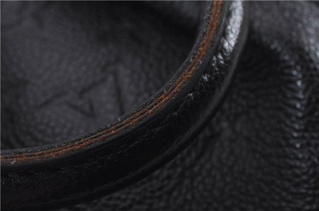 Authentic Louis Vuitton Monogram Empreinte Mazarine PM 2Way Hand Bag Black 9480E