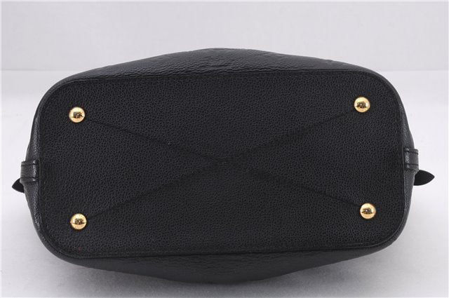 Authentic Louis Vuitton Monogram Empreinte Mazarine PM 2Way Hand Bag Black 9480E