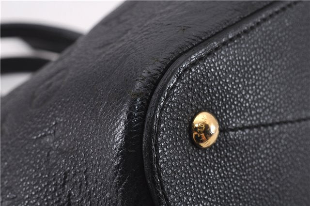 Authentic Louis Vuitton Monogram Empreinte Mazarine PM 2Way Hand Bag Black 9480E