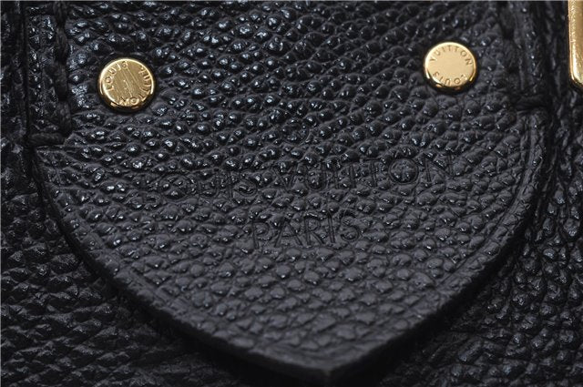 Authentic Louis Vuitton Monogram Empreinte Mazarine PM 2Way Hand Bag Black 9480E