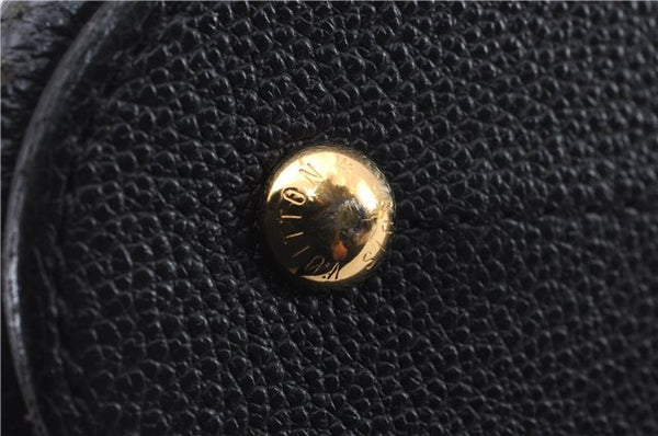 Authentic Louis Vuitton Monogram Empreinte Mazarine PM 2Way Hand Bag Black 9480E